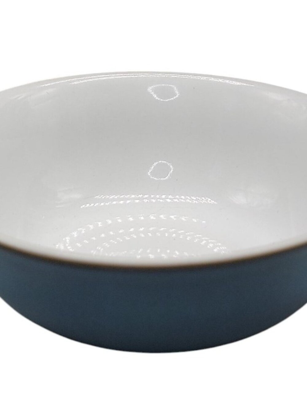 Denby Colonial Blue Coupe Cereal Bowl Stoneware 1990s Discontinued VTG England